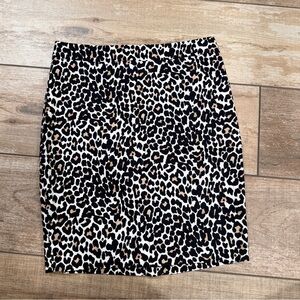 J.Crew | Leopard Print Pencil Skirt